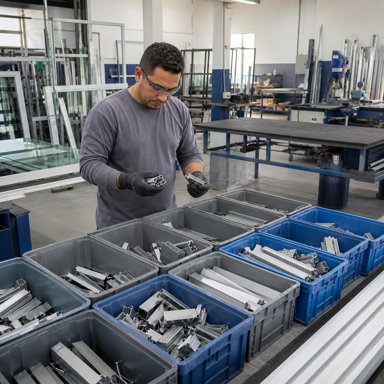 Como controlar sobras e materiais de uma obra de esquadrias